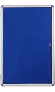 lot 8477 image: VIZ-PRO Tamperproof Lockable Noticeboard Class 1 Aluminium Framed 36x24 Inches RETAILS $84