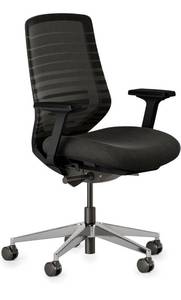 lot 8506 image: Branch Ergonomic Chair - A Versatile Desk Chair with Adjustable Lumbar Support, Breathable Mesh Backrest, and Smooth Wheels - Experience Optimal Comfort and Support - All Black RETAILS $350