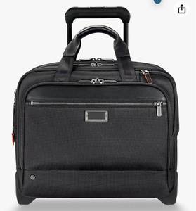 lot 8523 image: Briggs & Riley  Work Upright Briefcase, Black, Medium RETAILS $539