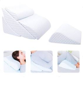 lot 8551 image: Lenora Adjustable Orthopedic Bed Wedge Pillow Set, Reading Pillow & Back Support, Retails-$150