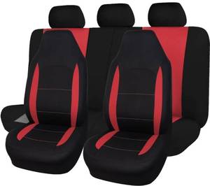 lot 8562 image: Flying Banner Car Seat Covers Front Seats Rear Bench Polyester
