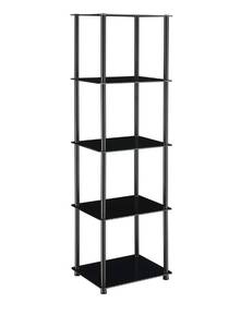 lot 8587 image: Convenience Concepts Designs2Go Classic Glass Shelves 15.75 - 5-Tier Glass Tower
