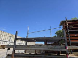 lot 31841 image: 9ft Tear Drop Pallet Racking W Rack