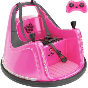 lot 110077 image: Retails $200 Bumper Buddy Ride on Electric Bumper Car for Kids &amp Toddlers 12V 2-Speed Ages 1.5-5 Year Old Boys &amp Girls  Remote Control Baby Bumping Toy Gifts Cars Toys for 18 Months Toddler-5 Year Old Kid