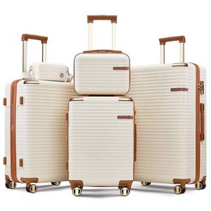 lot 130064 image: Retails $200 Joyway Luggage Sets 5 Piece,Expandable Hard Shell Suitcase Set with Spinner Wheels, Lightweight Travel Luggage set with TSA Lock(White,Luggage Sets 5 Piece)