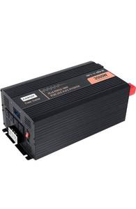 lot 150076 image: Retails $300 Power Inverter,3500W Pure Sine Wave Inverter DC 12V to AC 120V Car Inverter with LCD Digital Display Remote Control USB Port Power Converter for CampingTraveling #Black