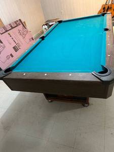 lot 712 image: Slate pool table FW brand- MUST BRING HELP TO MOVE IF YOU NEED TO COME EARLY TEXT US