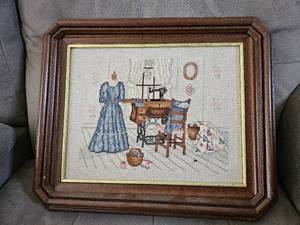 lot 4373 image: Framed Cross Stitch