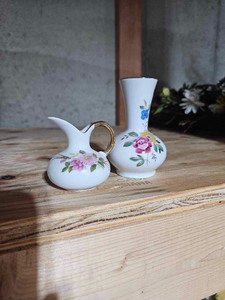 lot 4297 image: Vintage Miniature Vase & Pitcher