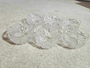 lot 4304 image: Set of 6 Crystal Punch Glasses