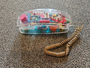 lot 4277 image: Retro Vintage Unisonic Clear Telephone