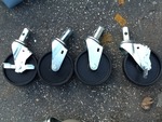 Set of 6 inch casters as pictured