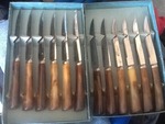 Set 12 Scheffield England steak knives in their original box