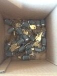 Box of locks and keys as pictured