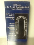 New in box 8 foot metal archway with lights as a picture