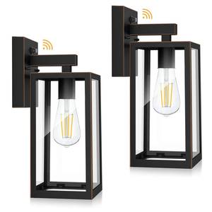 lot 66654 image: Dusk to Dawn Outdoor Wall Lanterns,  2 Pack