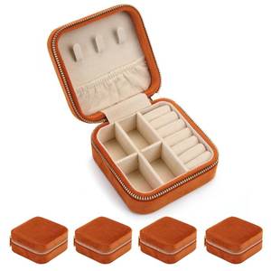 lot 66670 image: Plush Velvet Travel Jewelry Case Organizer