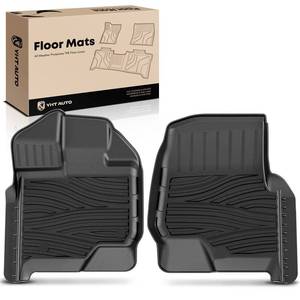 lot 66690 image: Automotive Floor Mats, Waterproof Anti-Slip Odorless Car Mats Black