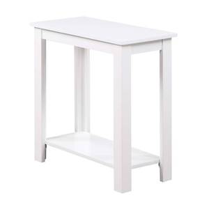 lot 66691 image: Chairside End Table, White, 12 in x 23.75 in x 24 in