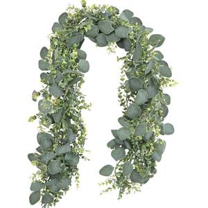 lot 66739 image: &nbsp2 Pack 5.5ft Artificial Eucalyptus Garland