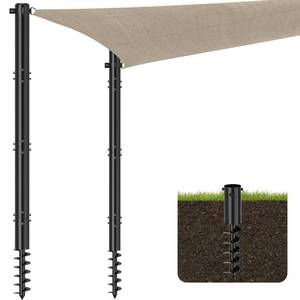 lot 66745 image: &nbspHeavy Duty Sun Shade Sail Poles