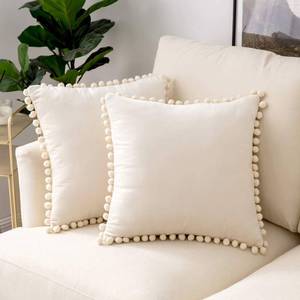 lot 66750 image: &nbspPack of 2 Red Striped Velvet Throw Pillow Covers