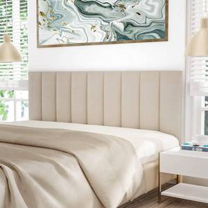 lot 66769 image: Tufted Floating Dorm Bed Headboard