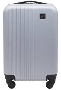 lot 66775 image: Travelers Club Cosmo Hardside Spinner Luggage, Silver, Carry-On 20-Inch