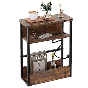 lot 66778 image: Side Table with Charging Station, 3 Tier&nbsp