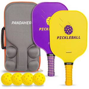lot 66783 image: Pickleball Paddle Set,Outdoor Games Set with Paddle Ball Rackets,Beach Outdoor Game Toys for Adults Family Outdoor Lawn Outside Backyard Games