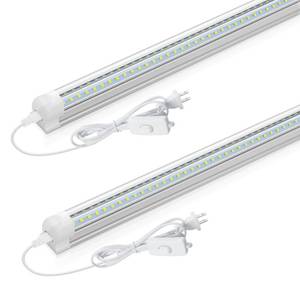 lot 66806 image: &nbspCeiling and Utility Shop Lights, Linkable Light Fixture for Room, Garage, Workbench, Warehouse, ETL Listed (2 Pack)