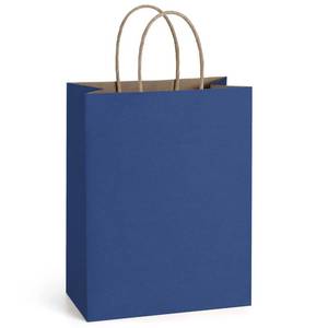 lot 66807 image: &nbspNavy Blue Gift Bags 8x4.25x10.5 16Pcs Paper Bags