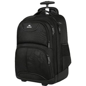 lot 66819 image: &nbsp17 inch Water Resistant Wheeled Laptop Backpack, Carry on Luggage&nbsp