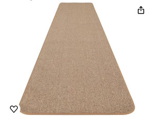 lot 38013 image: House, Home and More Skid-Resistant Carpet Runner - Pebble Beige - 8 Feet X 36 Inches (Retail $128.95)