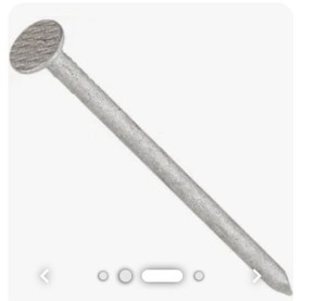 lot 37068 image: Stallion No. 4 1-12 in. Common Hot-Dipped Galvanized Steel Nail Flat Head 1 lb (2 boxes) (Retail $16.99)