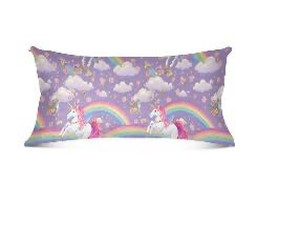 lot 37073 image: Unicorn Rainbow Cloud Body Pillow with Zipper Case , King Size(20x40 inches)