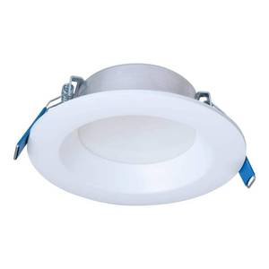 lot 40009 image: Halo 3010016 4 in. 7.8W Plastic LED Canless Recessed Downlight White
