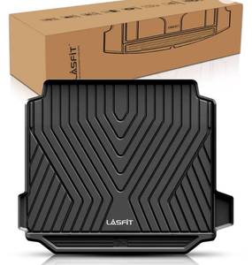 lot 40032 image: LASFIT Trunk Mat for BMW X5 2024 2023 2022 2021 2020 2019, All Weather TPE Cargo Mats Custom Fit Cargo Liner Front & Rear Trunk Liner, Black (Retail $109.99)