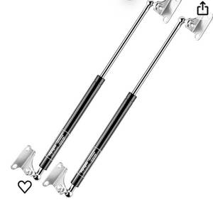 lot 40034 image: Vepapgoo 20 Inch 100lb445N Per Gas Shock Strut Spring for RV Bed Boat Bed Cover Door Lids Floor Hatch Door Shed Window and Other Heavy Duty, Set of 2 (Retail $31.99)