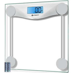 lot 2982011 image: Etekcity Scale for Weight 400lb Capacity Bathroom Scale with LCD Display Silver EB4074C