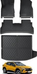 lot 2982041 image: Cargo Liner for 2025 2024 Chevy Trax Accessories, Floor Mats for Chevy Trax Car Accessories 2025 2024 Including Door Sill Protector and Left Storage Mat