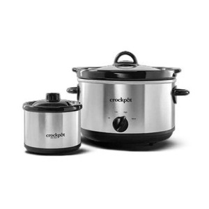 lot 2982061 image: Crock-Pot SCR503-SP-SL 5-Quart Smudgeproof Round Manual Slow Cooker Silver - Retail $226