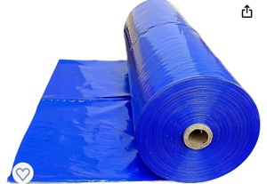 lot 2982160 image: Blue poly tote cover - 1mil - 22x16x27 (250roll)
