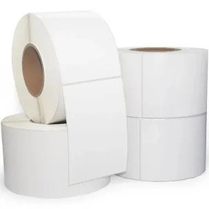 lot 2982169 image: 4 Rolls White Labels 3x5 - 1000 LabelsRollShrink bag 18x30 pp3428 pack of 300