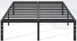 lot 2982291 image: Metal Bed Frame-Simple and Atmospheric Metal Platform Bed Frame, Storage Space Under The Bed Heavy Duty Frame Bed, Sturdy King Size Bed Frame, 18 Inch, King