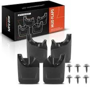 lot 2982296 image: A-Premium Set of 4PCS Mud Flaps Splash Guards Mudguards Mudflaps with Hardware Kits Accessories Compatible with Toyota Tacoma 2023 Pickup, (not fit SR), with Fender Flares, Front LH RH & Rear LH RH