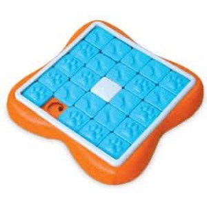 lot 2982300 image: (one square needs put back in place)Outward Hound Nina Ottosson Challenge Slider Interactive Treat Puzzle Dog Enrichment Toy, Level 3 Advanced, Multicolored