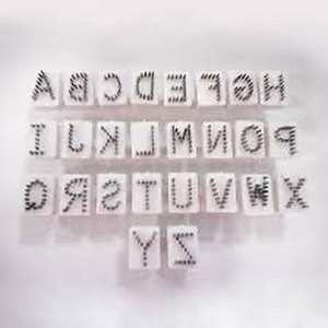 lot 2982269 image: Bag of Tattoo Insert Letter ��V�� Needlepoint Character