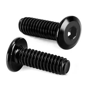 lot 4020 image: M6 x 10mm Flat Head Socket Head Screws Countersunk Bolts for Furniture Chair Table Desk Crib Bed, Carbon Steel, Black Oxide, Fully Threaded, 25 PCS