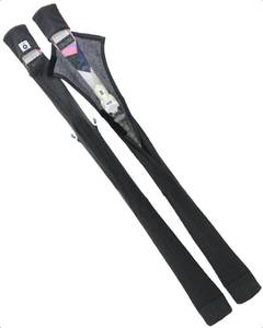lot 4021 image: MONS Snow Skis Protection Fabric Soft Sleeve Cover Wide Open Easy Pack (S)